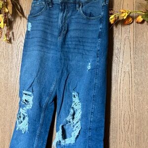 Hollister Blue Distressed Women Jeans